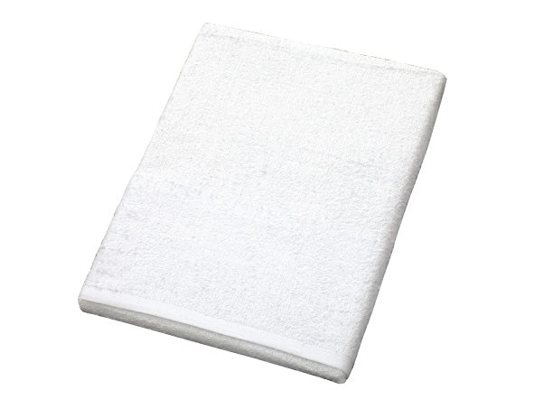 【北海道・沖縄・離島以外 送料無料】ミニバスタオル 白 (380匁) ×12