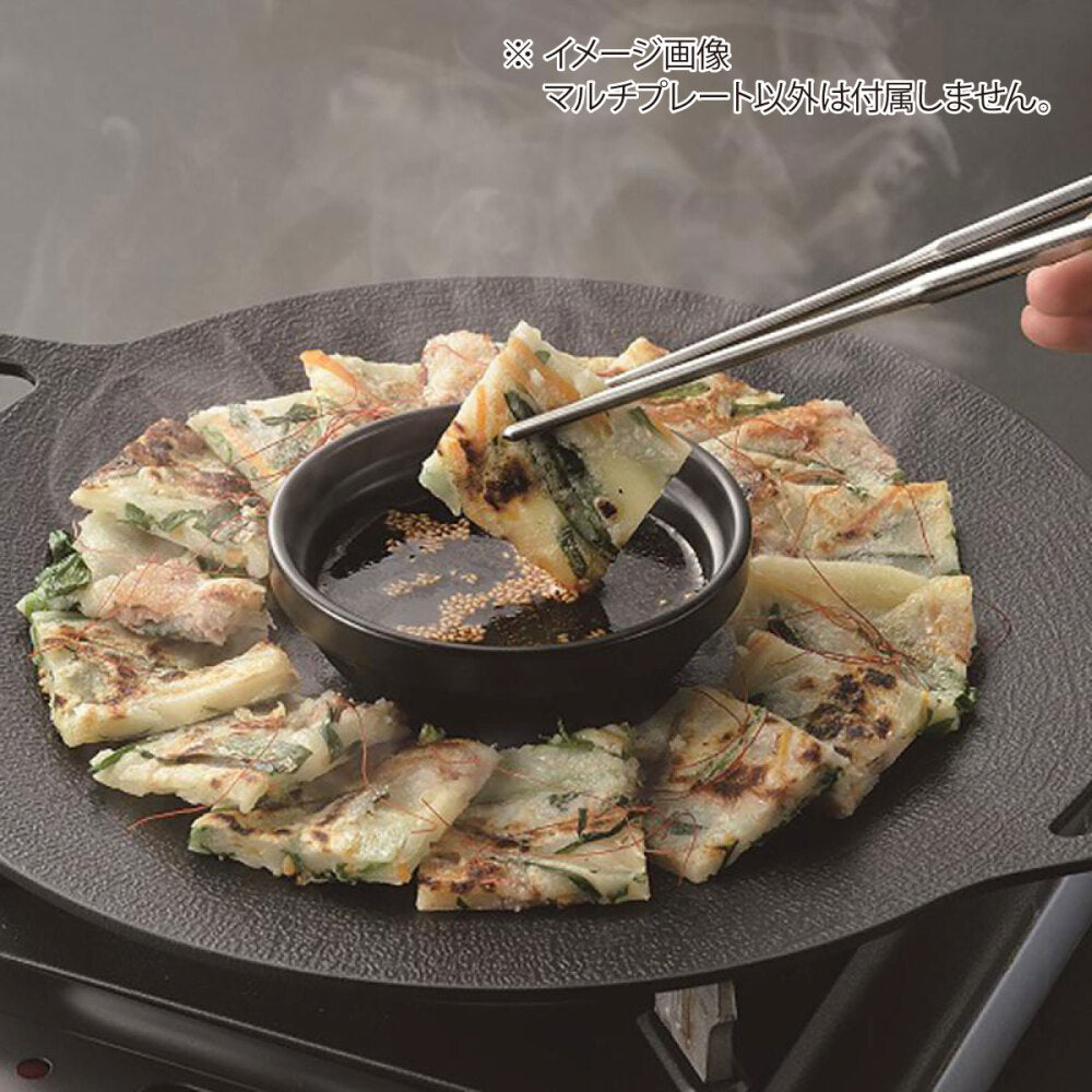 【メーカー取り寄せ品】韓味家 ふっ素加工アルミ鋳物製IH対応マルチプレート 30cm ×1