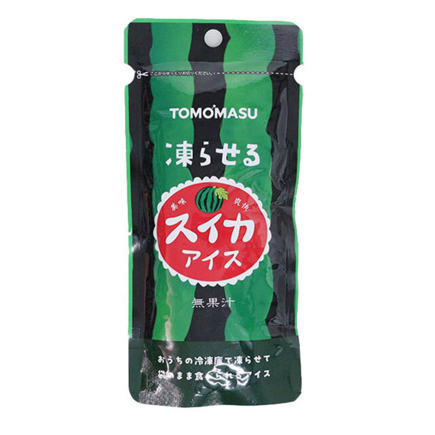 【欠品中】友桝飲料 果実アイス スイカ 80gx36