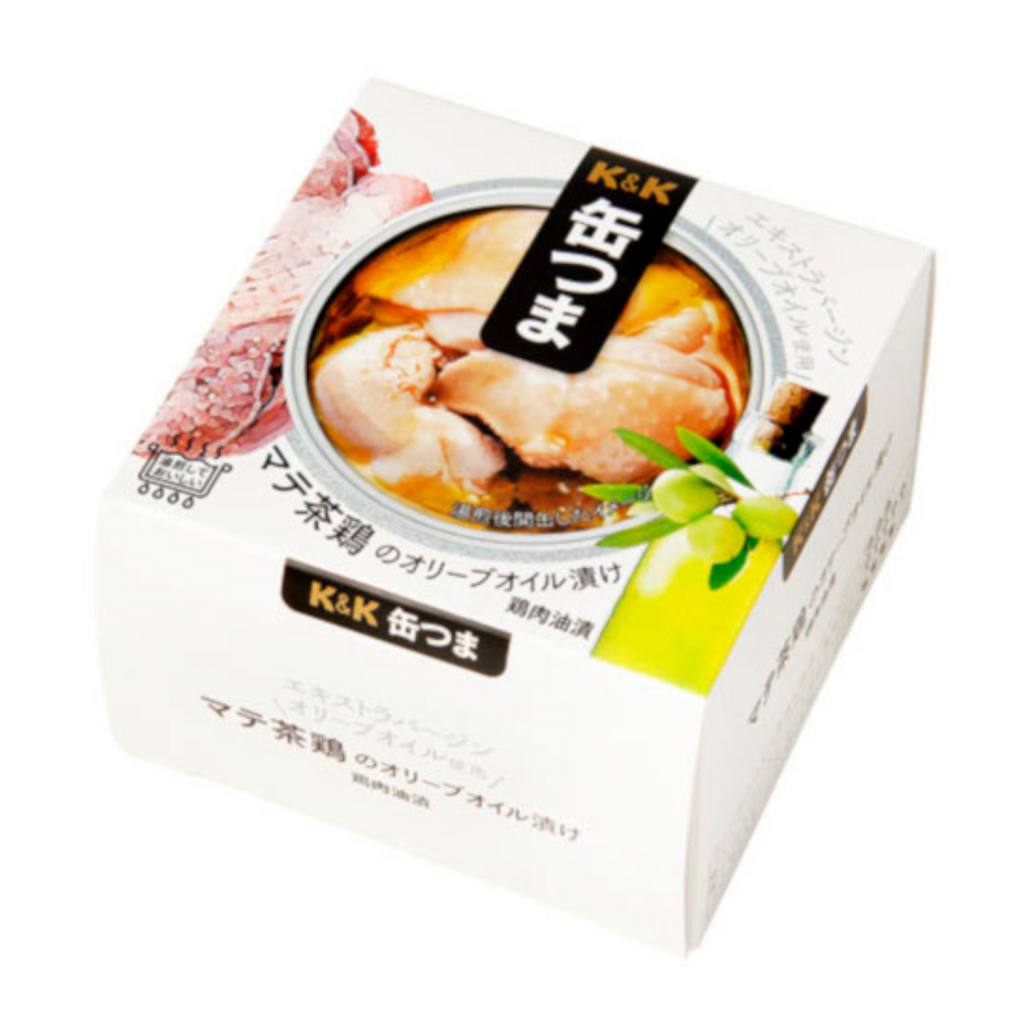 【メーカー取り寄せ品】缶つま マテ茶鶏のオリーブオイル漬け 1個150g x12