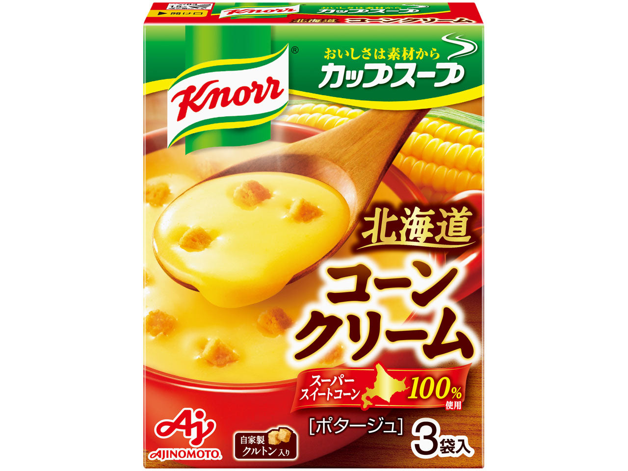 味の素 クノール カップスープ コーンクリーム 1箱3袋 x10