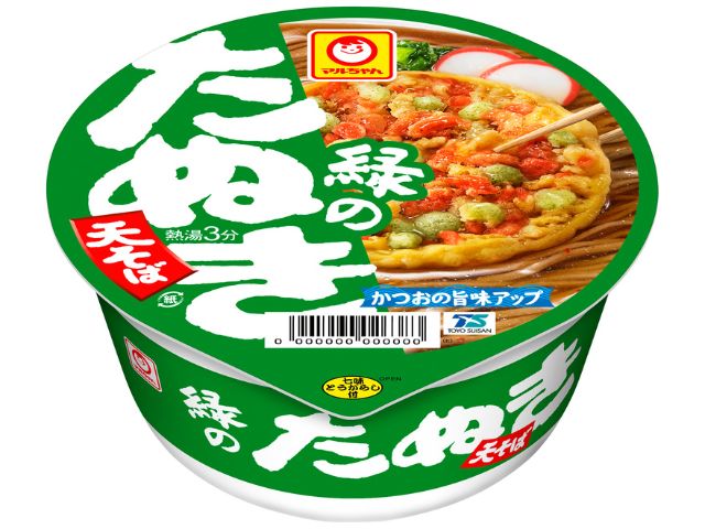 マルちゃん 緑のたぬき天そば 東 カップ 101g x12