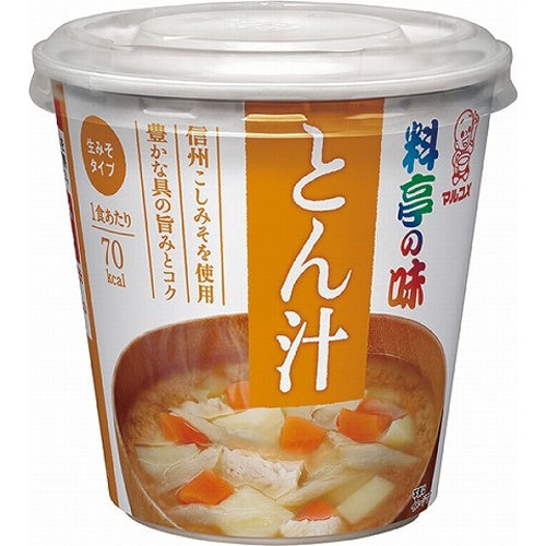 マルコメ カップ料亭の味とん汁1食 ×6