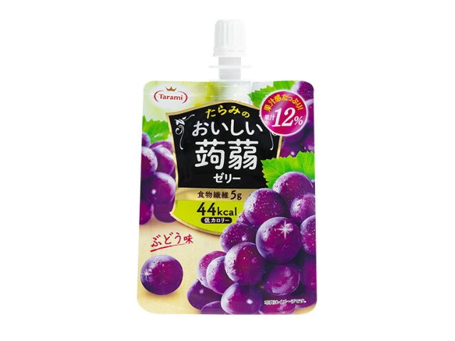 たらみ おいしい蒟蒻ゼリー ぶどう味 150g x6