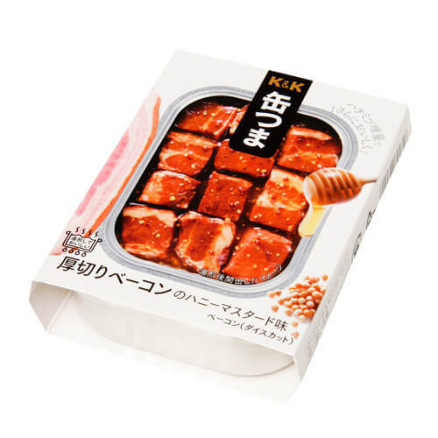 【メーカー取り寄せ品】缶つま 厚切りベーコンのハニーマスタード味 1個105gx6