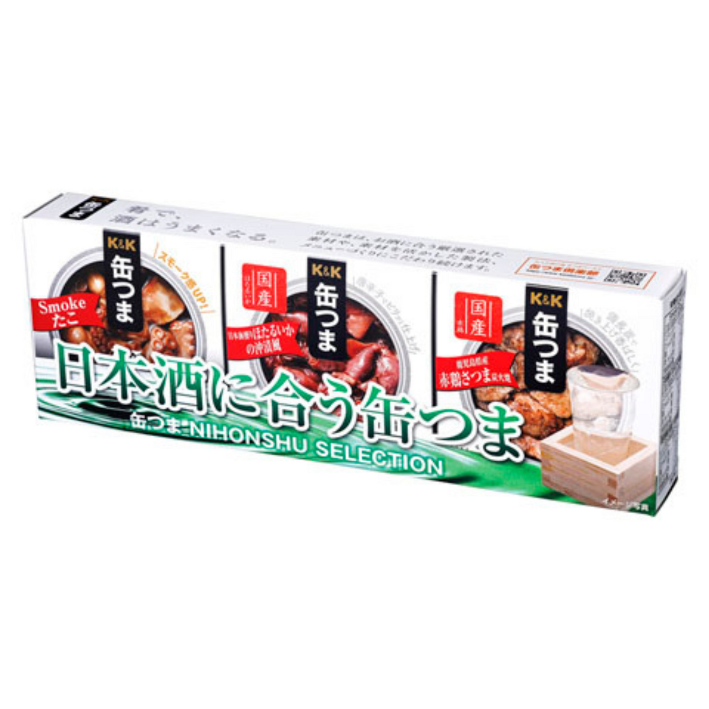 【メーカー取り寄せ品】K&K 缶つま 日本酒 SELECTION 3個 × 1