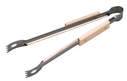 【送料無料】木柄バーベキュートング ×12