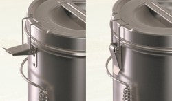 【送料無料】ステンレス火おこし兼用火消しつぼ ×8