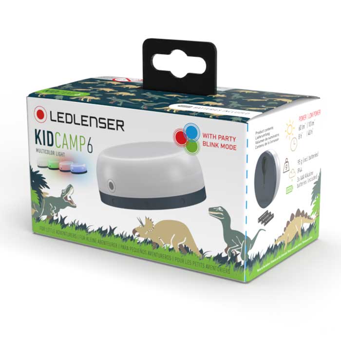 子供用LEDランタン Ledlenser KIDCAMP6 Green 恐竜柄