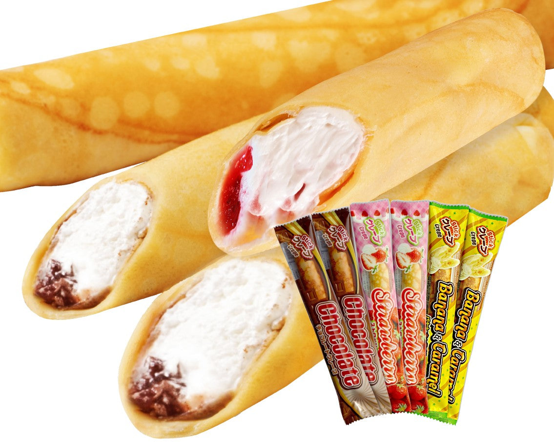 【メーカー直送】クレープアイス・スイートスティック55g 6種×20本 120本セット