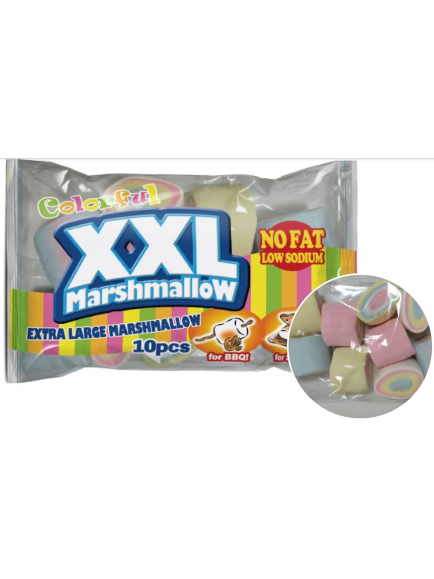 XXLカラフルマシュマロ 10個入 153g ×24