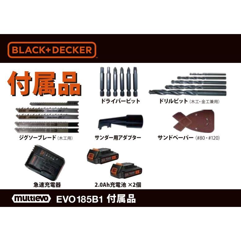 【BLACK+DECKER】18Vマルチツール ベーシック (ドリル/ジグソー/サンダー)