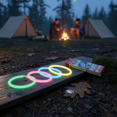 【メーカー取り寄せ品】ルミカ 光るブレスレット 1袋4本入(グリーン・ブルー・ピンク・イエロー)×12