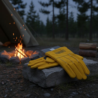 【メーカー取り寄せ品】東和コーポレーション EXTRA GUARD 012 TAKIBI グローブ5本指 Fサイズ(イエロー)×5