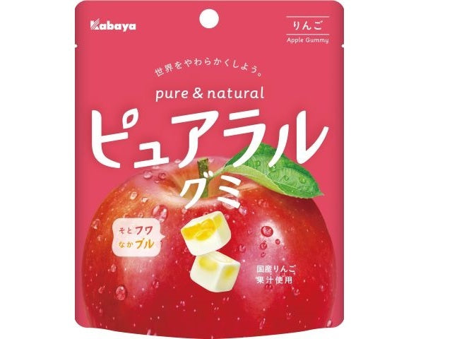カバヤ ピュアラルグミ りんご 58g x8