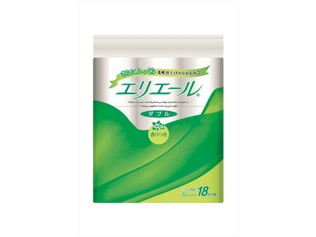大王製紙 エリエールトイレティシュー 18Rダブル × 4