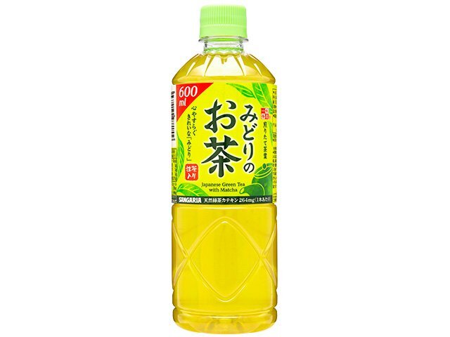 サンガリア みどりのお茶 ペット 600ml x24