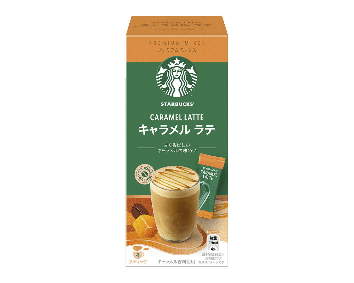 スターバックス プレミアム ミックス キャラメルラテ 1箱21.5gx4袋 × 6