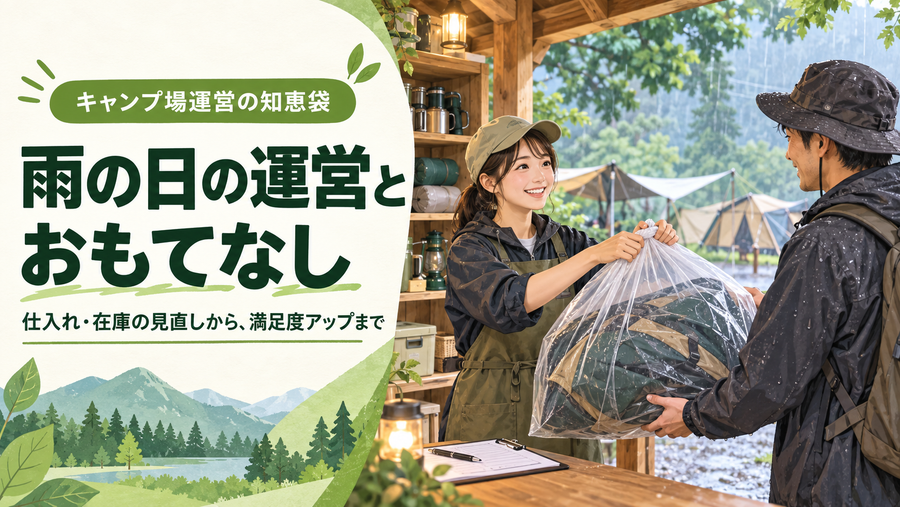 【雨続きで予約が減ったら、まず何を見直す？】小さなキャンプ場でもできる「仕入れ・在庫・作業計画」の立て直し