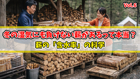 【知恵袋 更新のお知らせ】冬の湿気にも負けない薪があるって本当？「含水率」の科学
