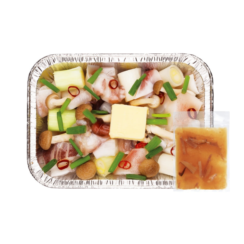 冷凍 イカと白ネギの塩辛バター炉端焼き200g (1～2人前）×4