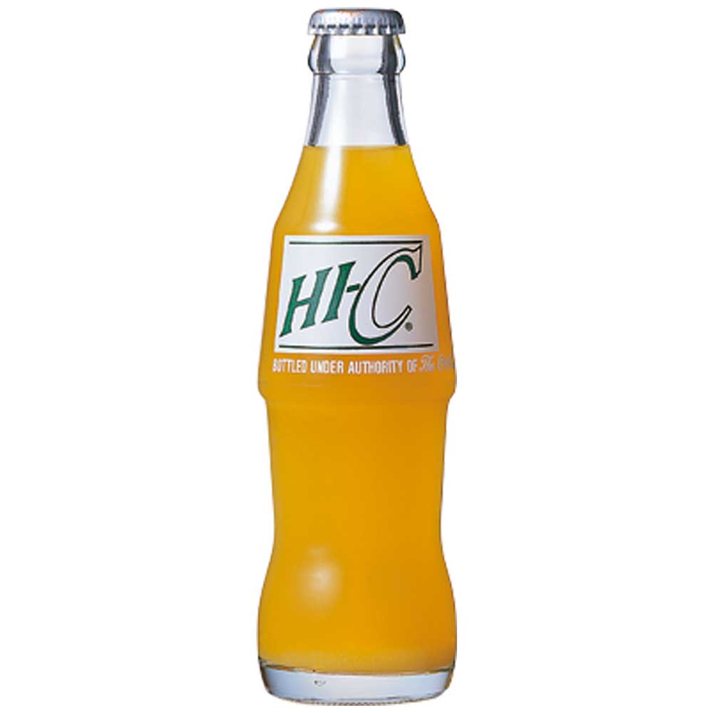 【メーカー取り寄せ品】HI-C オレンジ 瓶200ml　×24