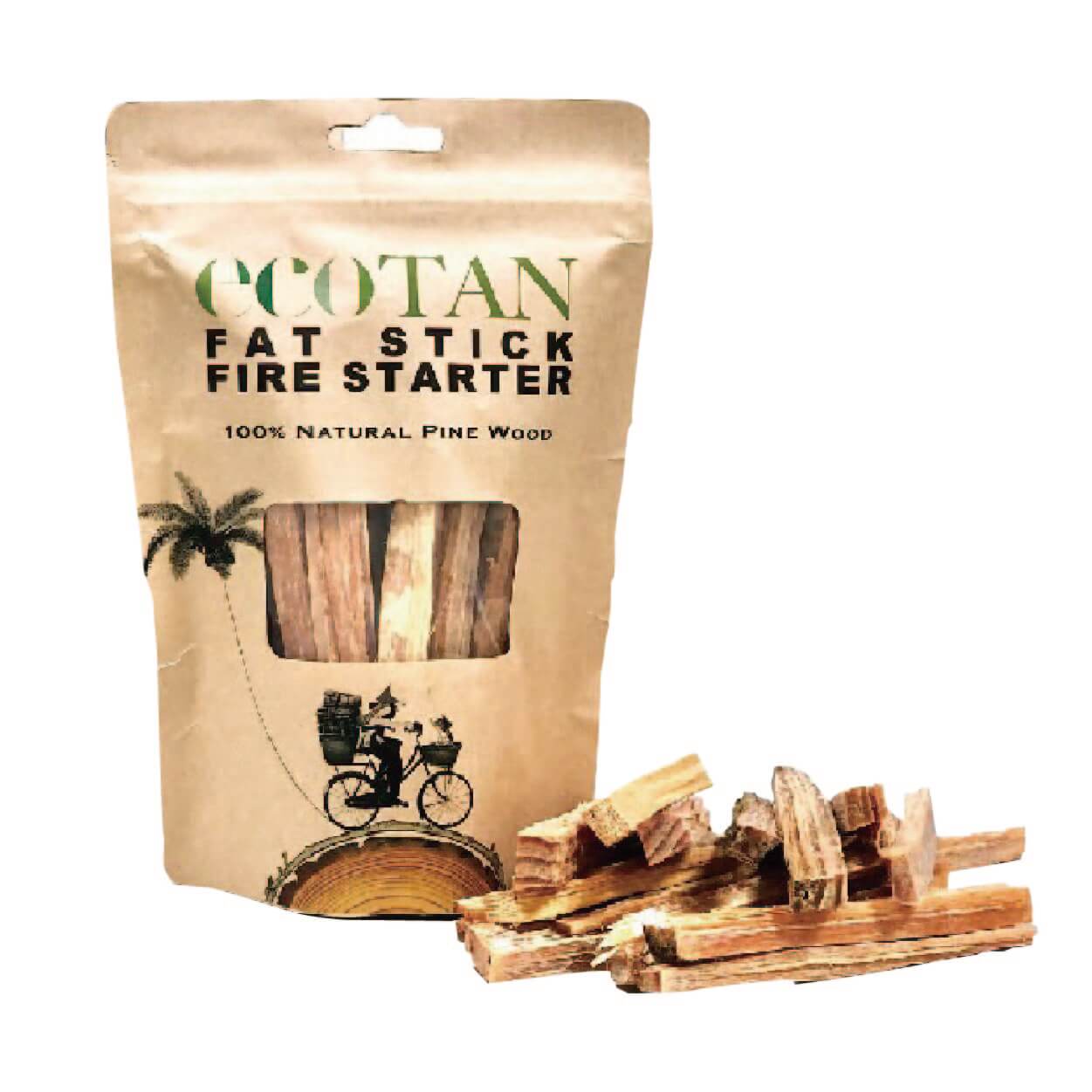 【送料無料商品】ecoTAN　ファットスティック ファイヤースターター 200g  ×10