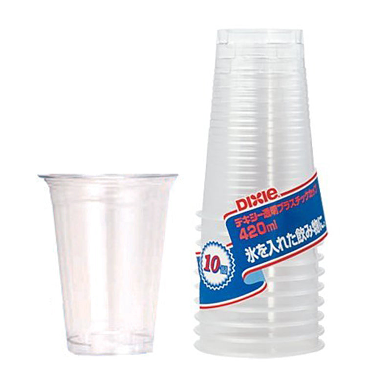 【無くなり次第終了】プラスチックカップ 420ml 10個入  × 10