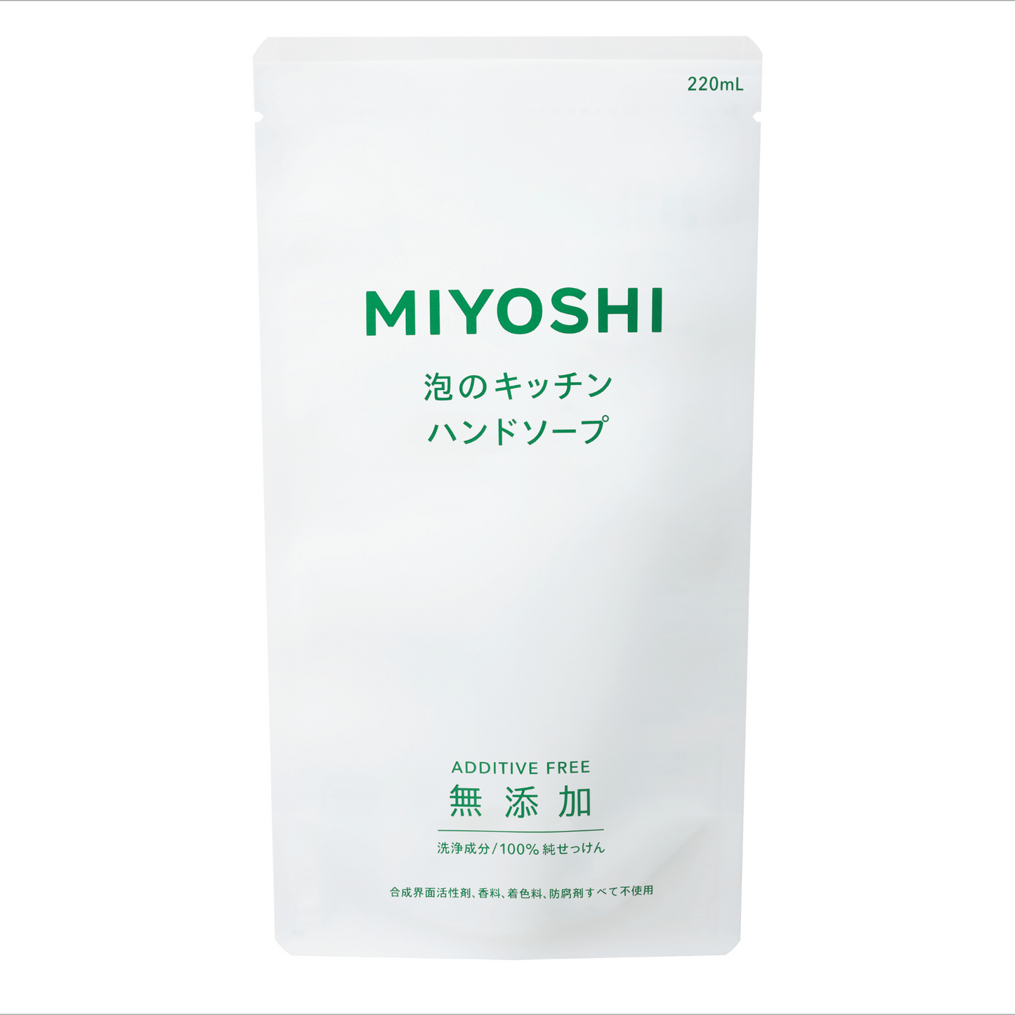 ミヨシ石鹸　無添加せっけん泡のキッチンハンド詰替　×1