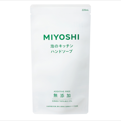ミヨシ石鹸　無添加せっけん泡のキッチンハンド詰替　×1
