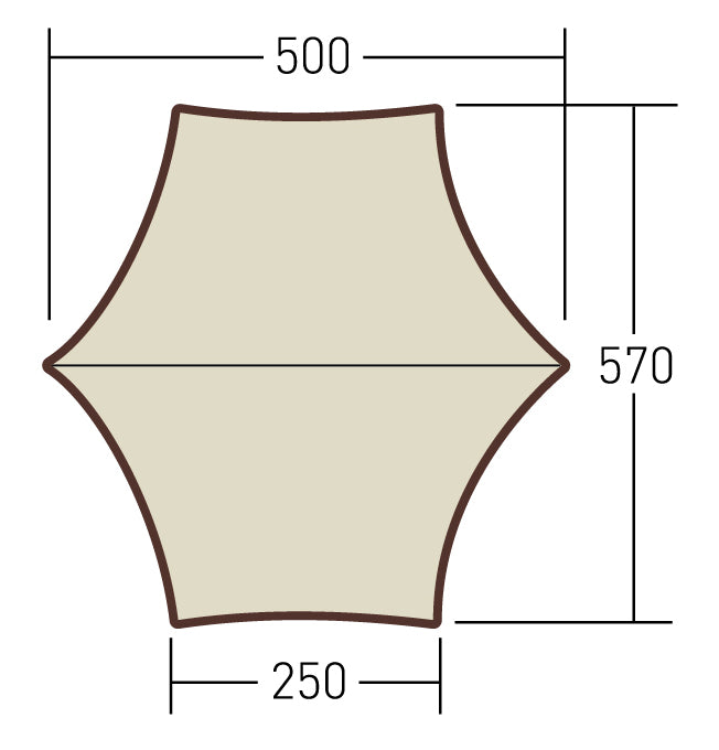 フィールドタープ ヘキサDX（色番80）  × 1