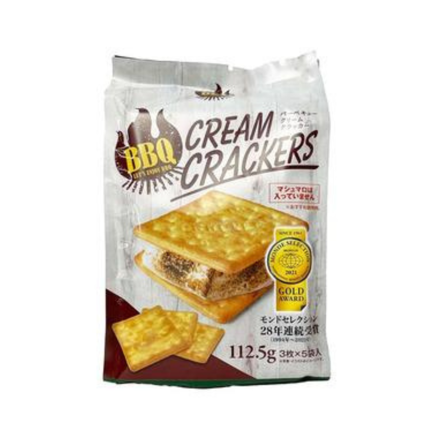 【送料無料】BBQ クリームクラッカー112.5ｇ  × 48
