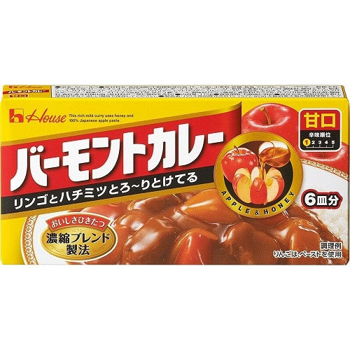 【メーカー取り寄せ品】ハウス食品 バーモントカレー甘口 １１５ｇ×10