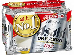 アサヒ ドライゼロ ６缶パック 350x6 x4