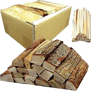 no63 広葉樹の薪 コンパクト60サイズ 持ち運び簡単│八ヶ岳の天然木を使用 安定的な燃焼│初心者でも安心焚付の薪セット│産地 長野県 八ヶ岳 ×6