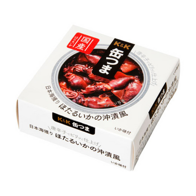 K&K 缶つま 日本海獲り ほたるいかの沖漬風 70g  × 12
