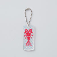 タグ型キーホルダー（クリア）6cm