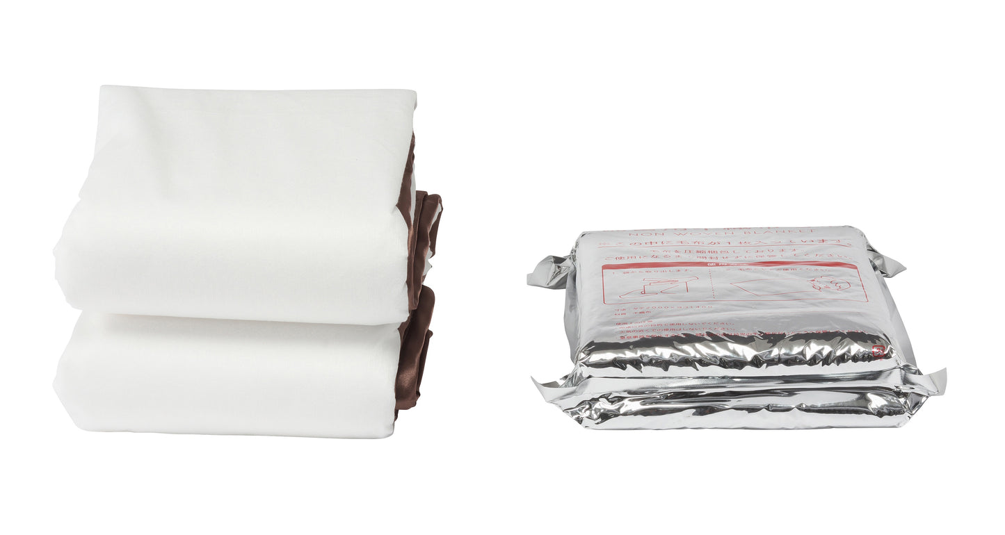 災害備蓄用もしもうふ アルミ圧縮袋入1枚入り　×10袋