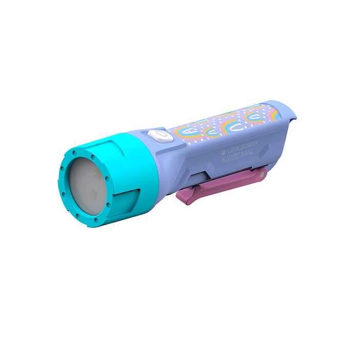 子供用ハンディライト Ledlenser KIDBEAM4 Purple 虹柄