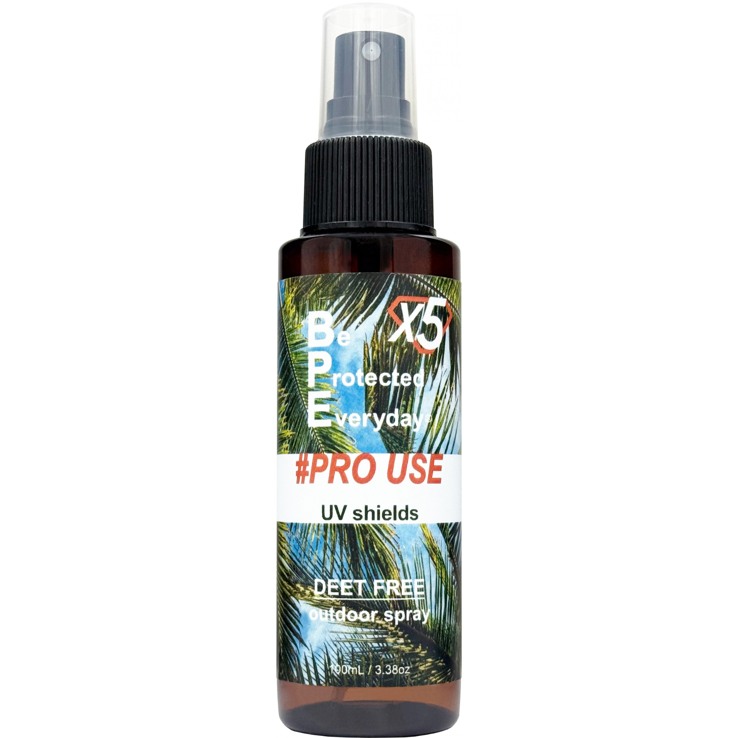 【虫よけとUV対策が同時にできる】BPEファブリックスプレープロユースX5 UV shields 100ml 無香料 × 12