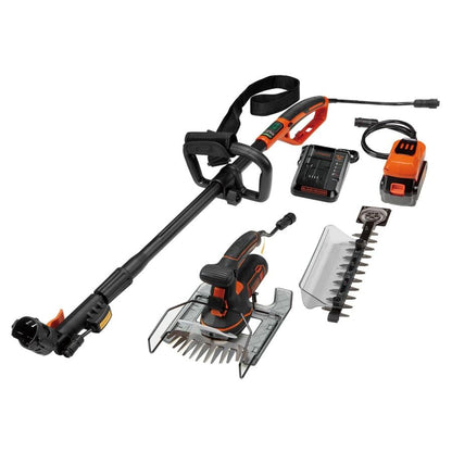 【BLACK＋DECKER】18V 5in1ポールヘッジ ＆芝生バリカン (4.0Ah)