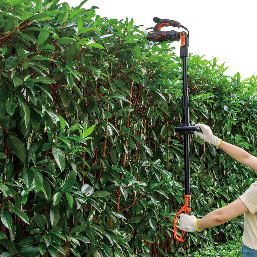 【BLACK＋DECKER】18V 5in1ポールヘッジ ＆芝生バリカン (4.0Ah)