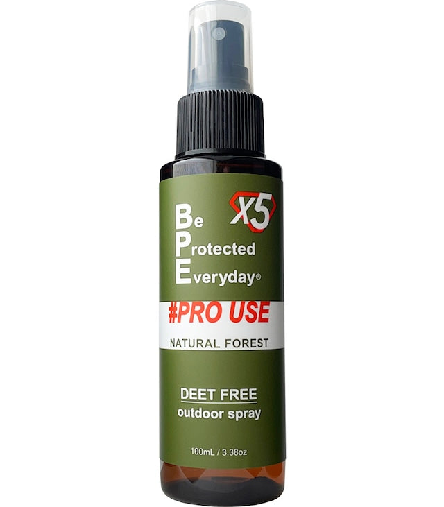 【ブユ(ブヨ)対策に！】BPEファブリックスプレー プロユースX5　100ml／ナチュラルフォレスト　×12本