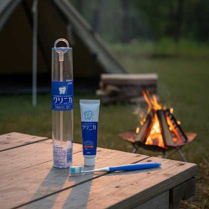 ライオン クリニカ トラベルセット 歯ブラシ 1本＋歯磨き粉 30g　×12