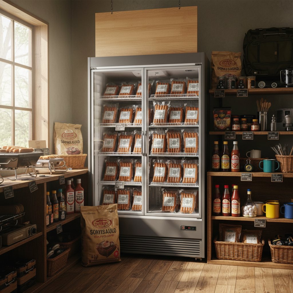 冷凍　日本の米育ち　三元豚 極み荒挽きソーセージ 1袋100g　5本×30