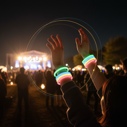 【メーカー取り寄せ品】ルミカ 光るブレスレット 1袋4本入（グリーン・ブルー・ピンク・イエロー）×12