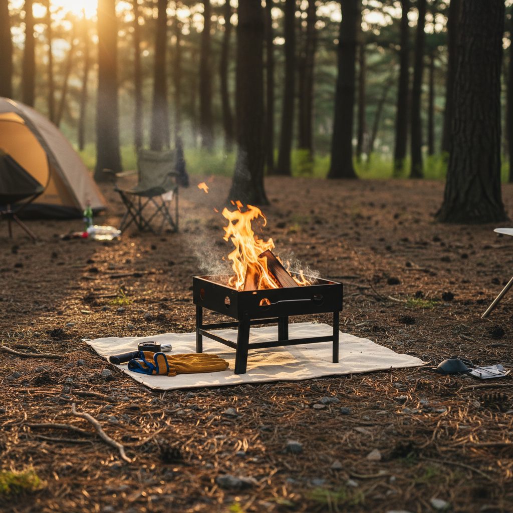 次回2026年1月上旬ごろ入荷【メーカー取り寄せ品】焚火グランドシート 78×57㎝ ×24