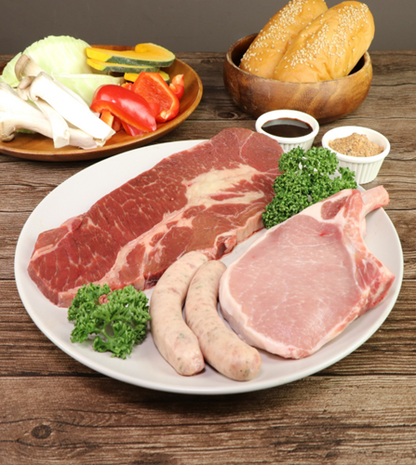 冷凍　BBQ　ホットドッグ＆お肉セット VALUE　2人前　460g　×3【10日前発注】