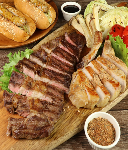 冷凍　BBQ　ホットドッグ＆お肉セット VALUE　2人前　460g　×3【10日前発注】