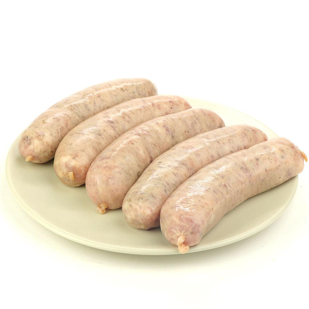 冷凍　手作り生ソーセージ  プレーン　80g（5本）　×20